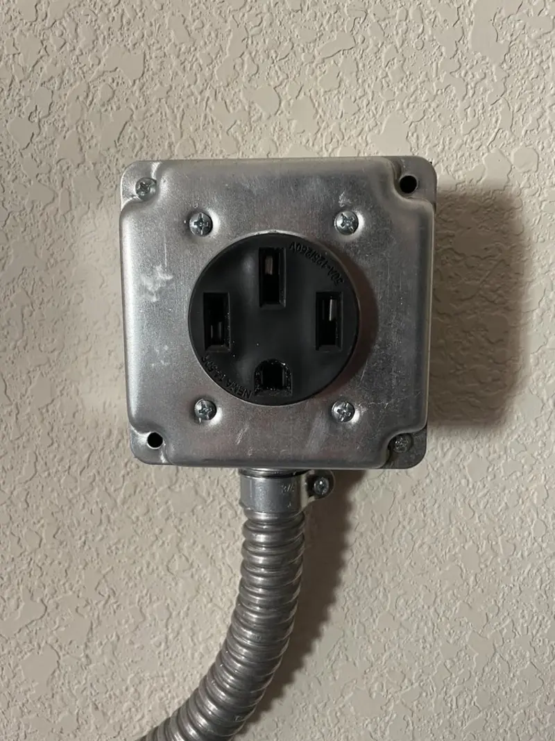 NEMA 14-50 outlet installed for Smart Home Electrical in Anna